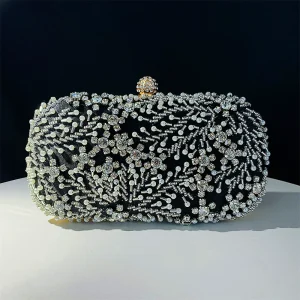 Superbe Pochette à Strass Brillant, Sacs à Main Uniques