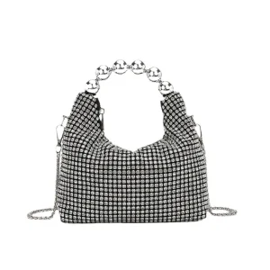 Charmant et Magnifique Portefeuille à Chaîne en Cristal Pour Femme