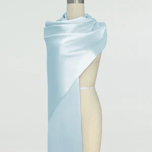 (45x225cm) Châles et Écharpes en Satin de Soie pour Femmes