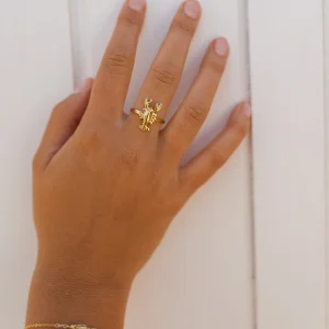 Bague Lobster - dorée