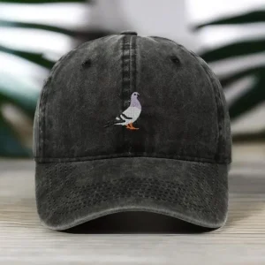 Casquette baseball vintage broderie pigeon