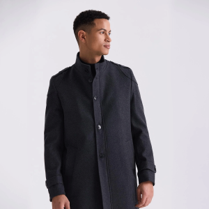 Jakamen Manteau en laine Anthracite