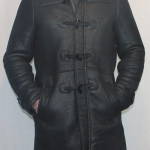 3/4 duffle coat mouton retourné veritable