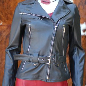 Blouson perfecto en cuir noir